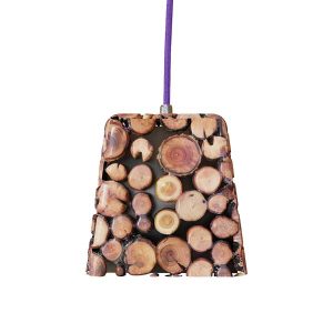 آویز چوبی تسلا بدون لامپ مدل URANUS