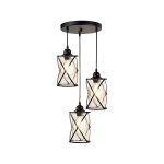 لوستر 3 شعله کاریکسی مدل حفاظ دار