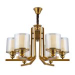 لوستر کاریکسی مدل L کوتاه 5 شاخه