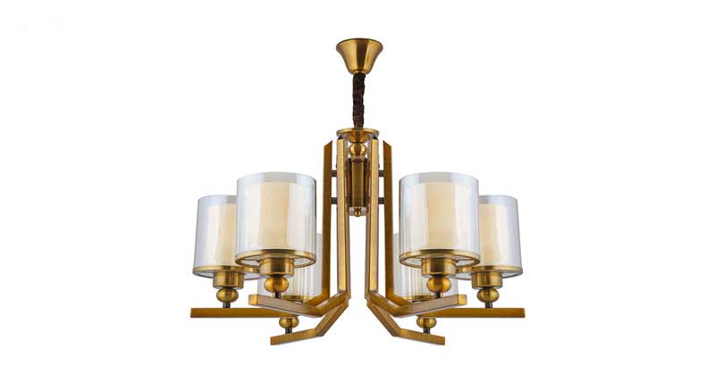 لوستر کاریکسی مدل L کوتاه 5 شاخه