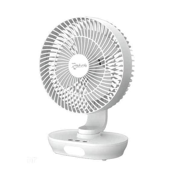 پنکه شارژی گردان چراغ دار پارس اروند مدل بادسا