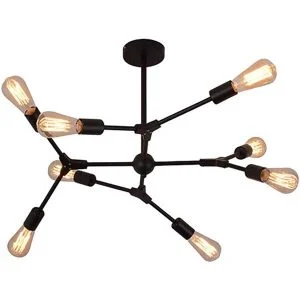 چراغ آویز 8 شاخه بالب لندن مدل BL-8BLACK
